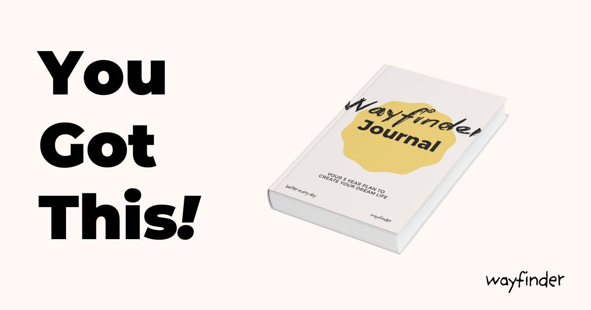 Wayfinder Journal — a 5-year hardcover journal for goals, habits and progress